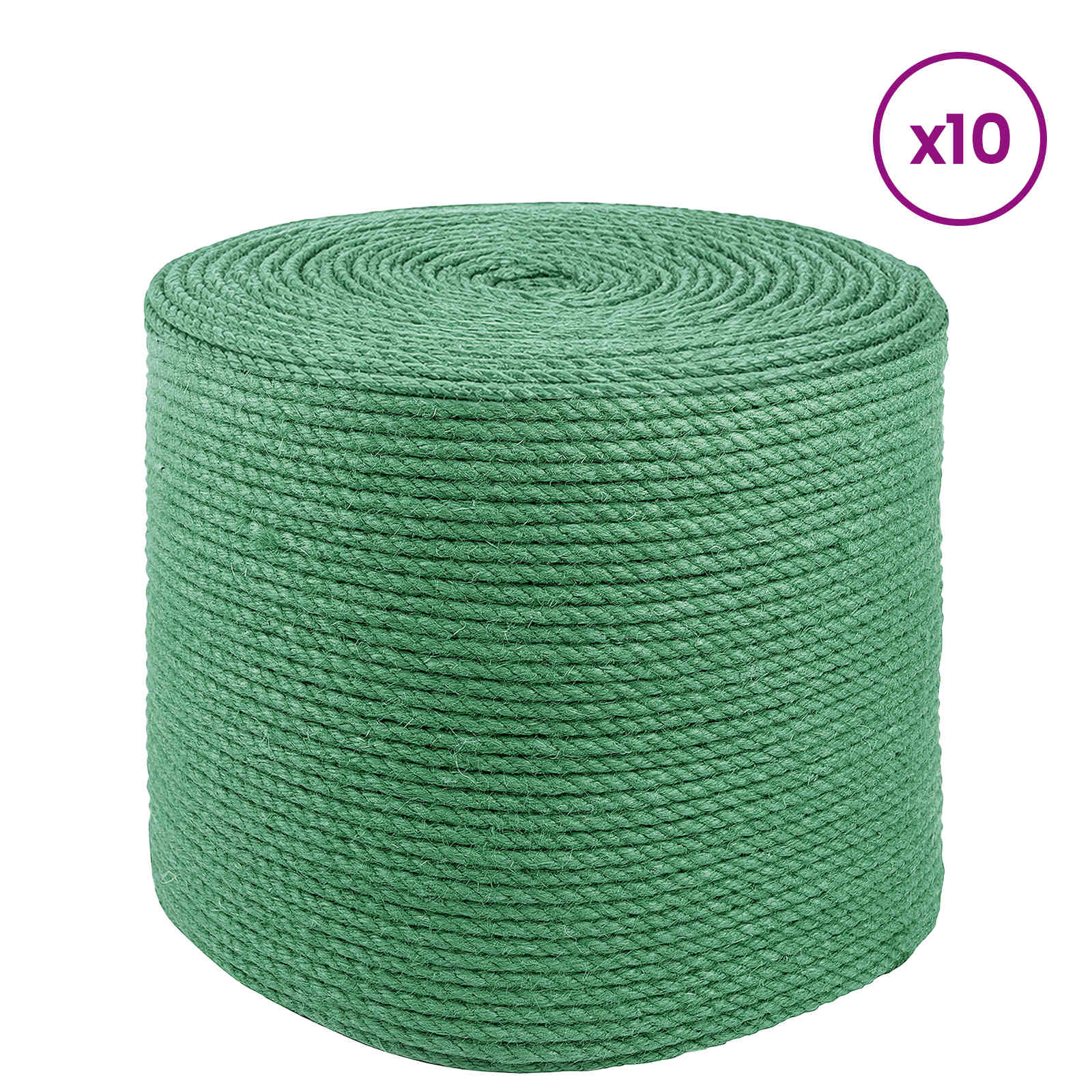 Jute Touw 10 pcs Groen 100% Tossa jute