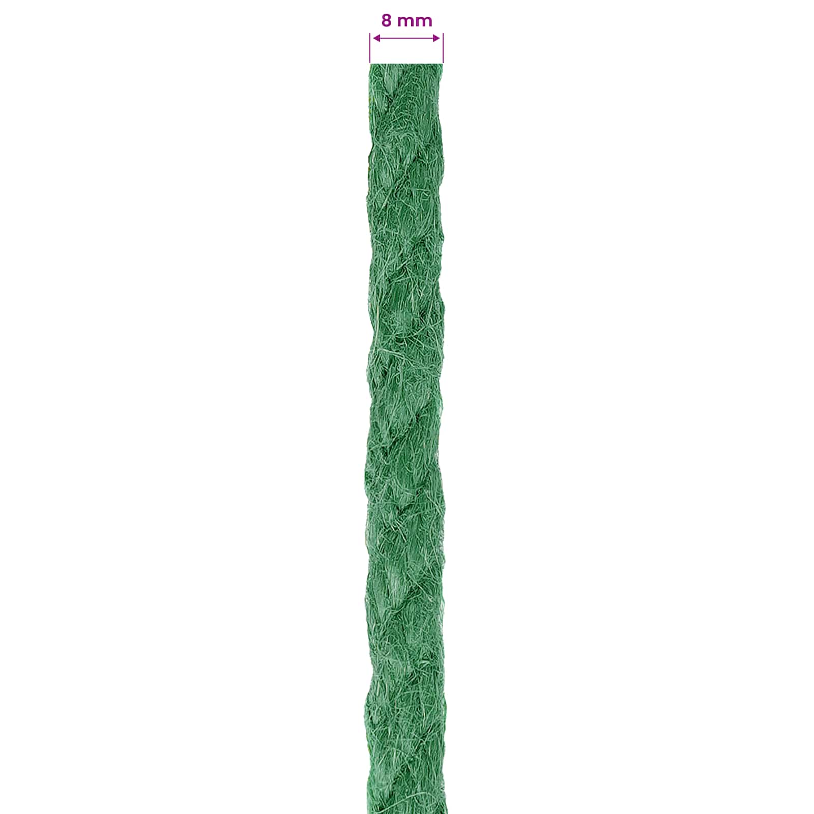 Jute Touw Groen 100% Tossa jute