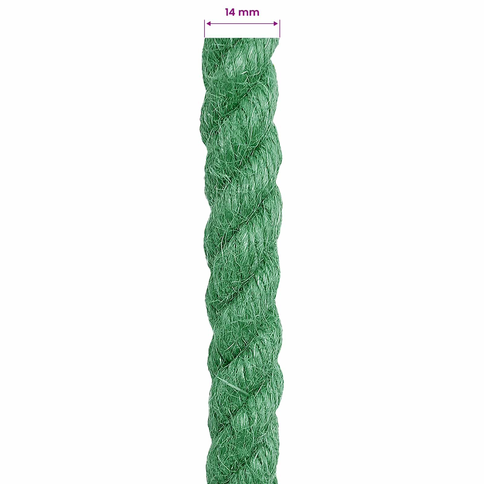 Jute Touw Groen 100% Tossa jute