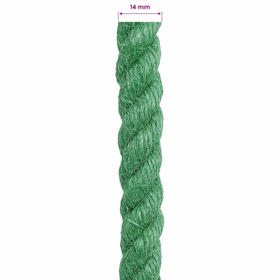 Jute Touw Groen 100% Tossa jute