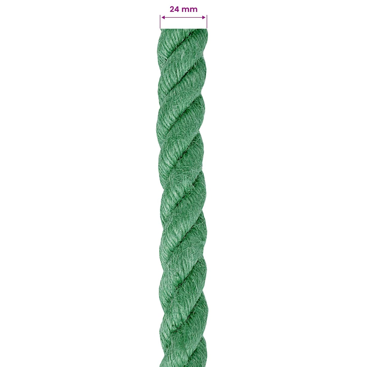 Jute Touw Groen 100% Tossa jute