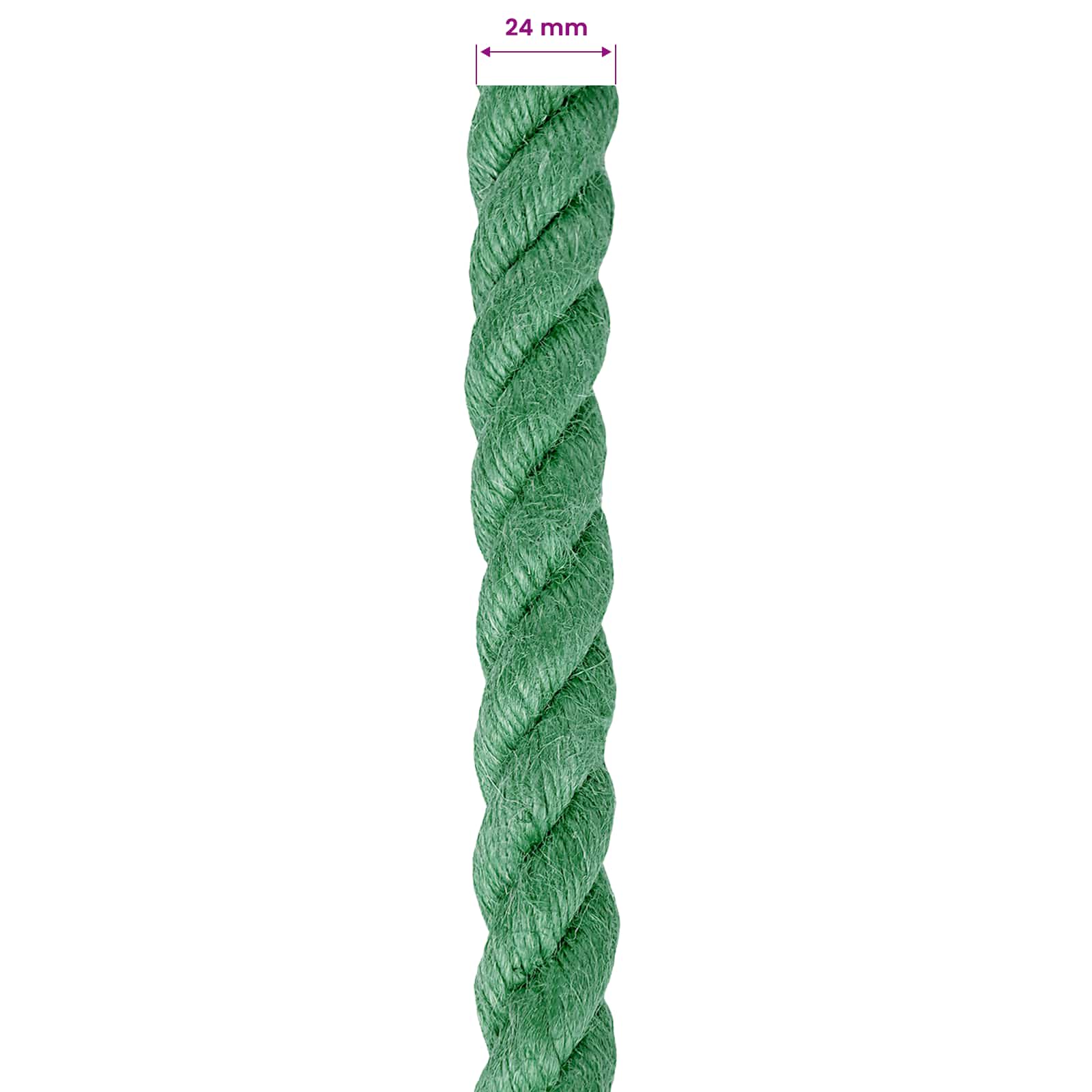Jute Touw Groen 100% Tossa jute
