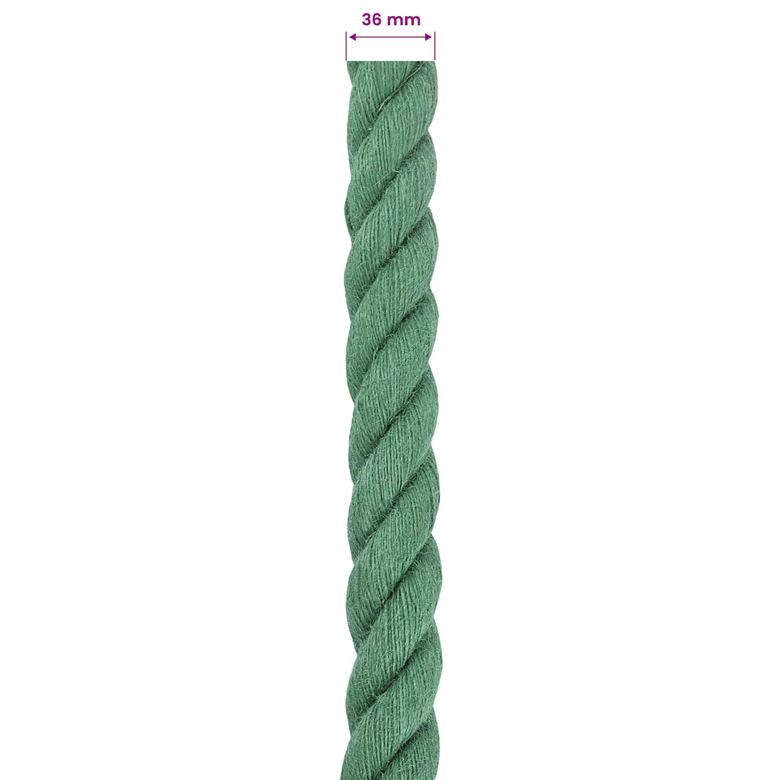 Jute Touw Groen 100% Tossa jute
