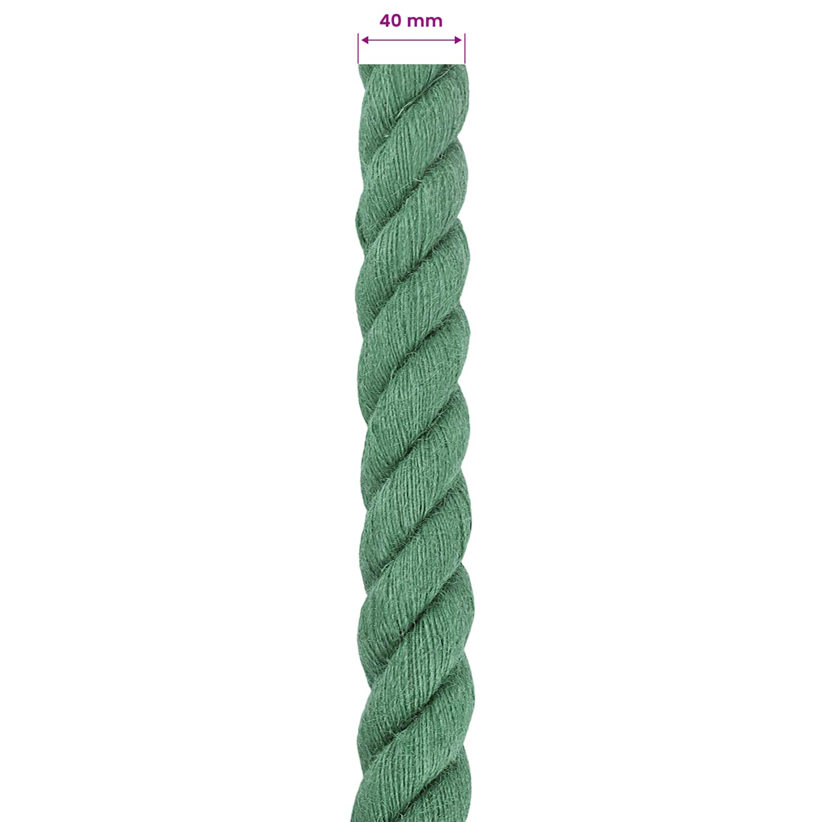 Jute Touw Groen 100% Tossa jute