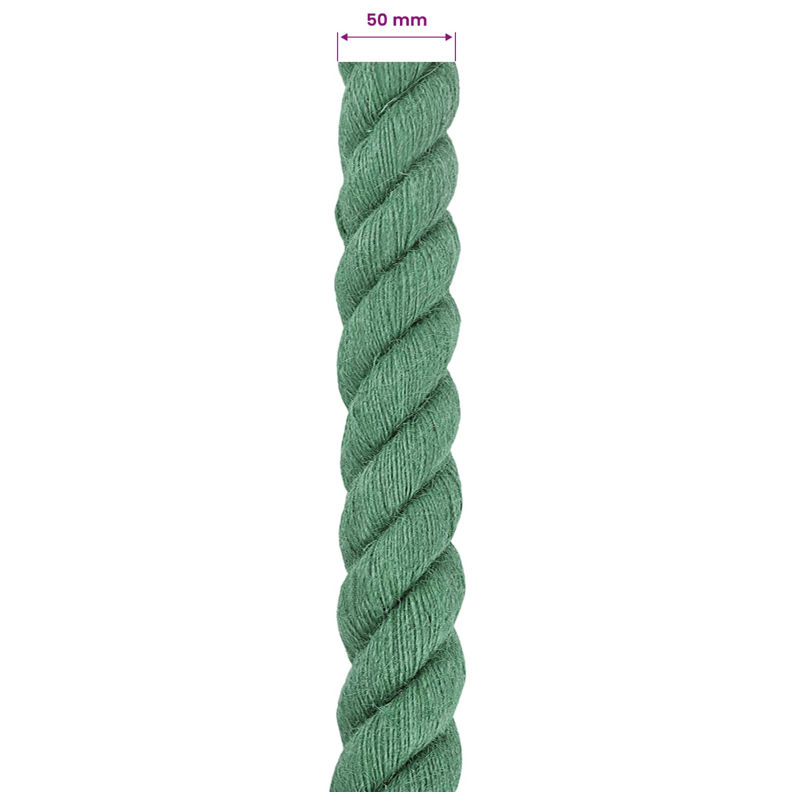 Jute Touw Groen 100% Tossa jute