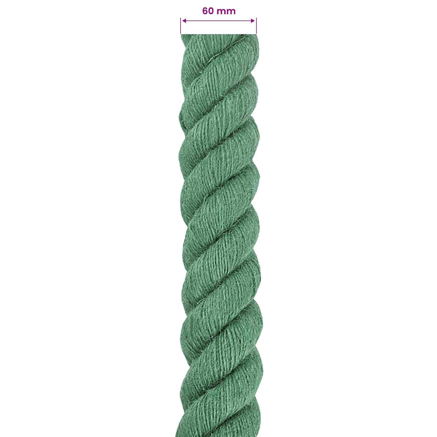 Jute Touw Groen 100% Tossa jute