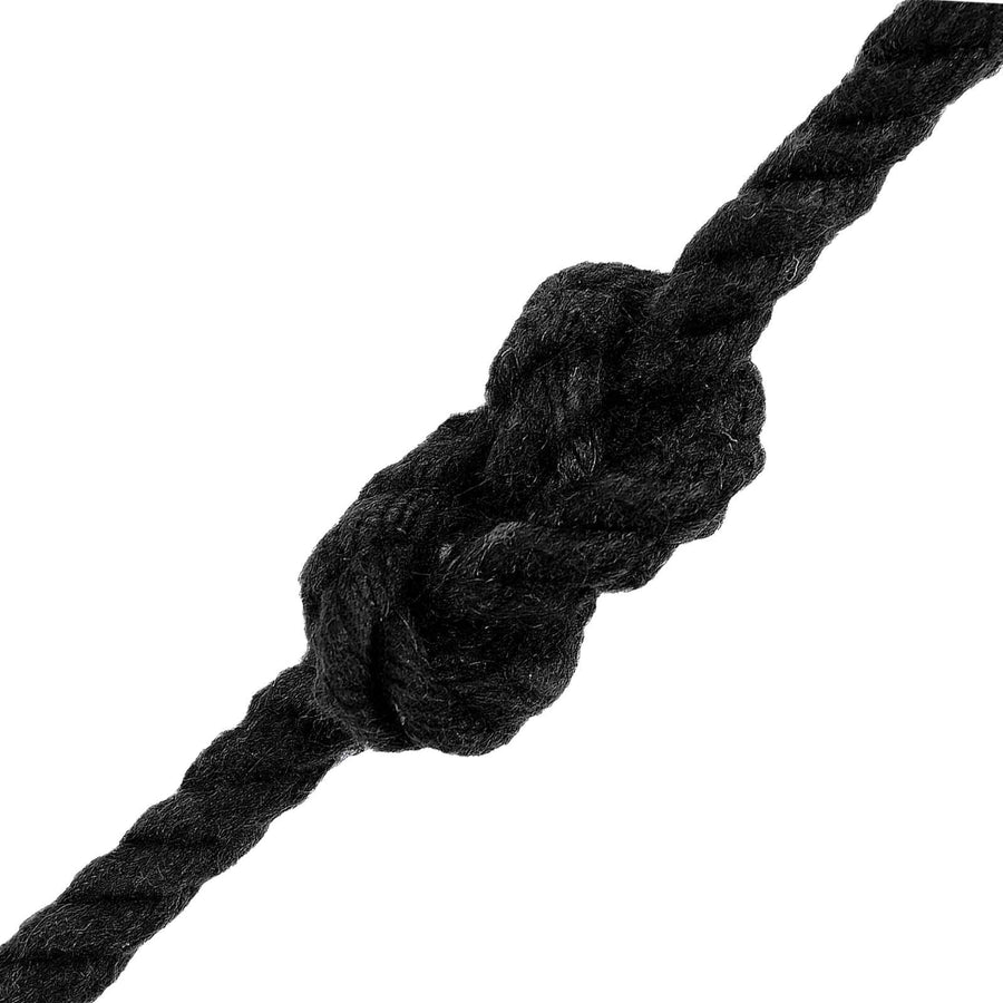 Touw 2 pcs Zwart Katoen