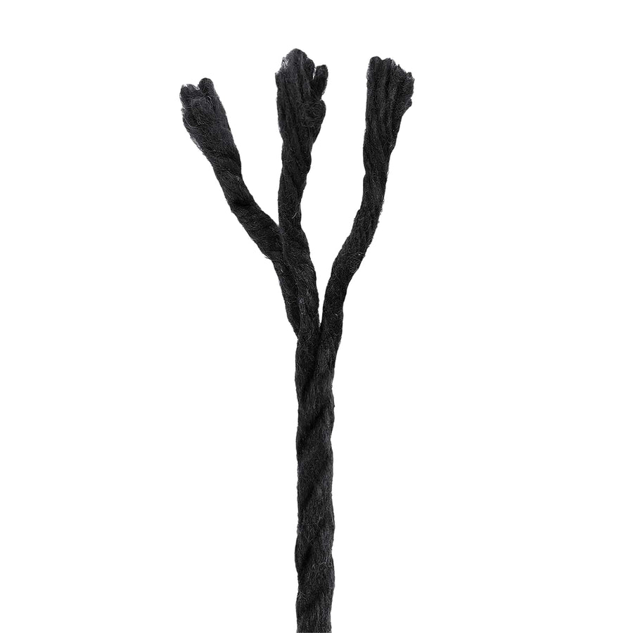 Touw 2 pcs Zwart Katoen