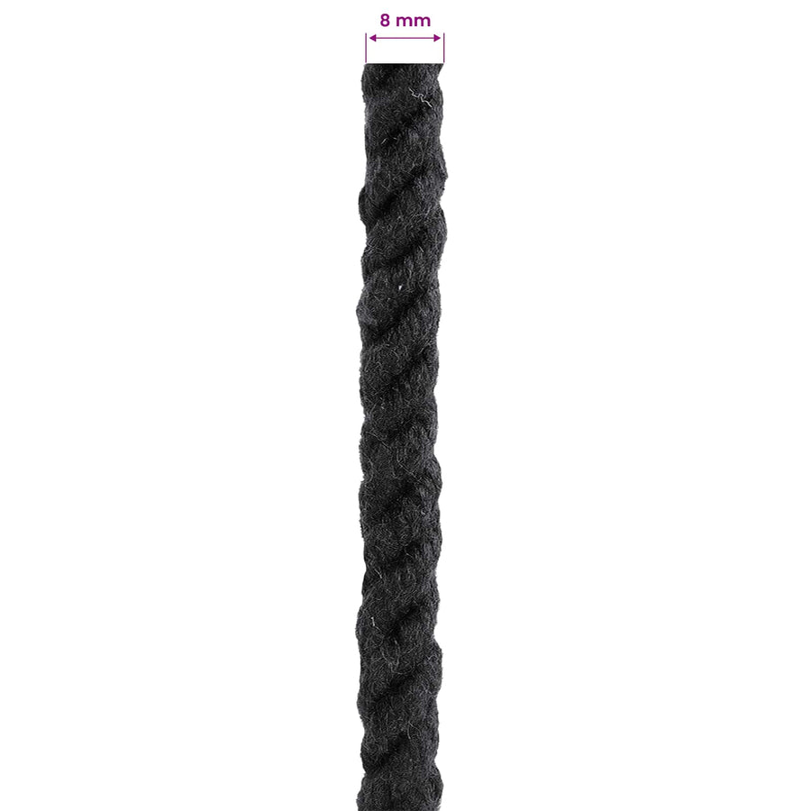 Touw Zwart 0,8 x 0,8 x 25000 cm Katoen