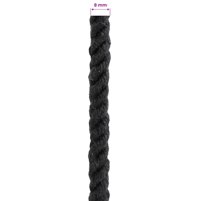 Touw Zwart 0,8 x 0,8 x 50000 cm Katoen
