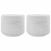 Katoenen touw 2 stuks wit