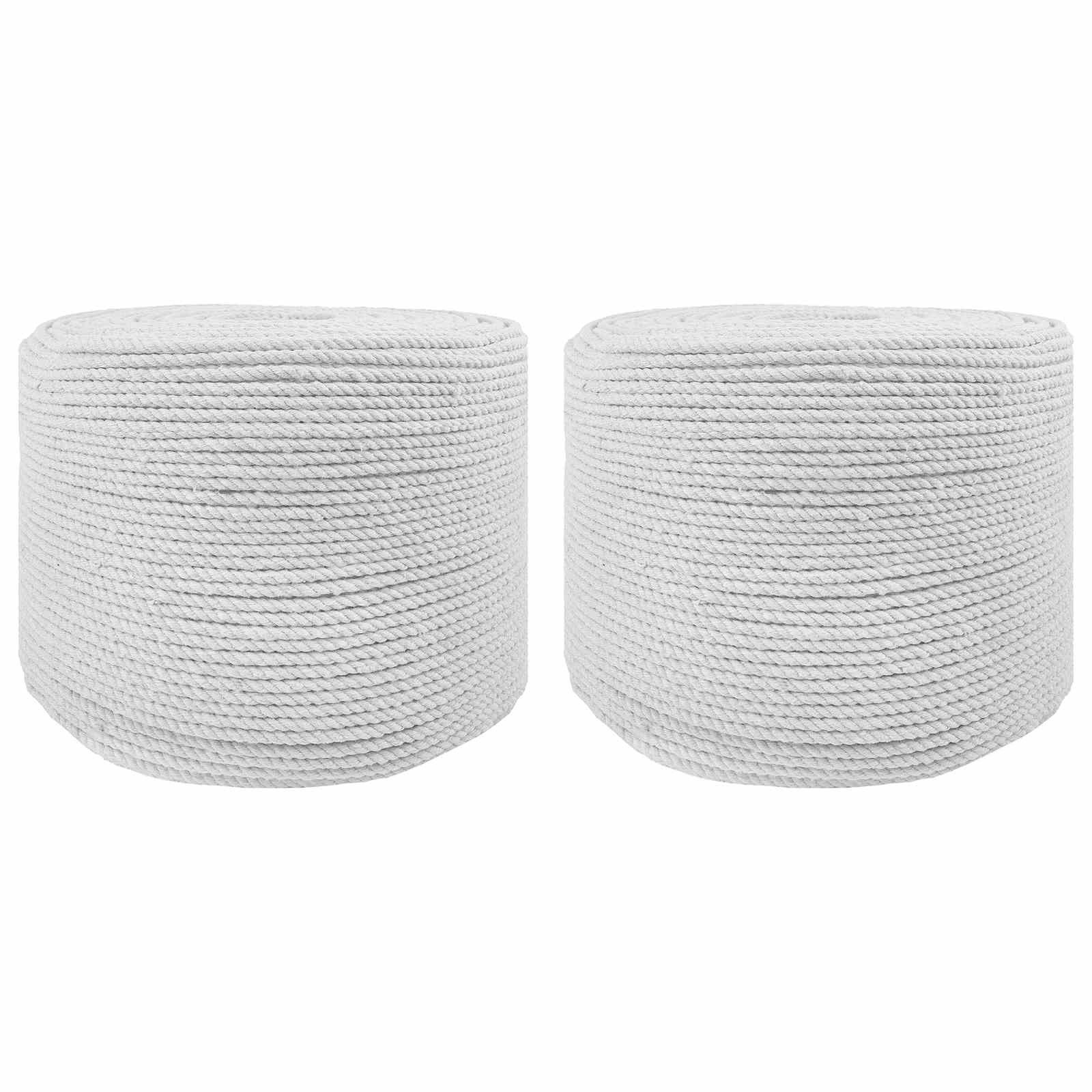 Touw 2 pcs Wit Katoen