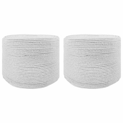 Touw 2 pcs Wit Katoen