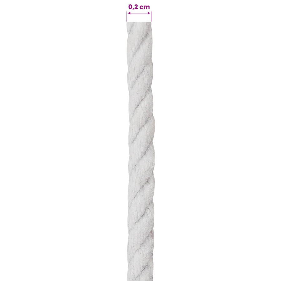 Touw 10 pcs Wit Katoen