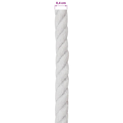 Touw Wit 0,4 x 0,4 x 5000 cm Katoen