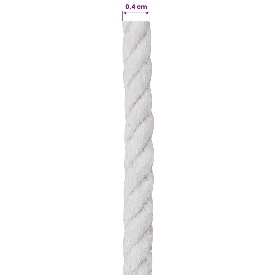 Touw Wit 0,4 x 0,4 x 5000 cm Katoen