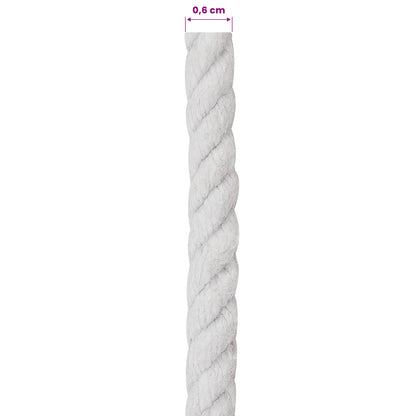 Touw Wit 0,6 x 0,6 x 5000 cm Katoen