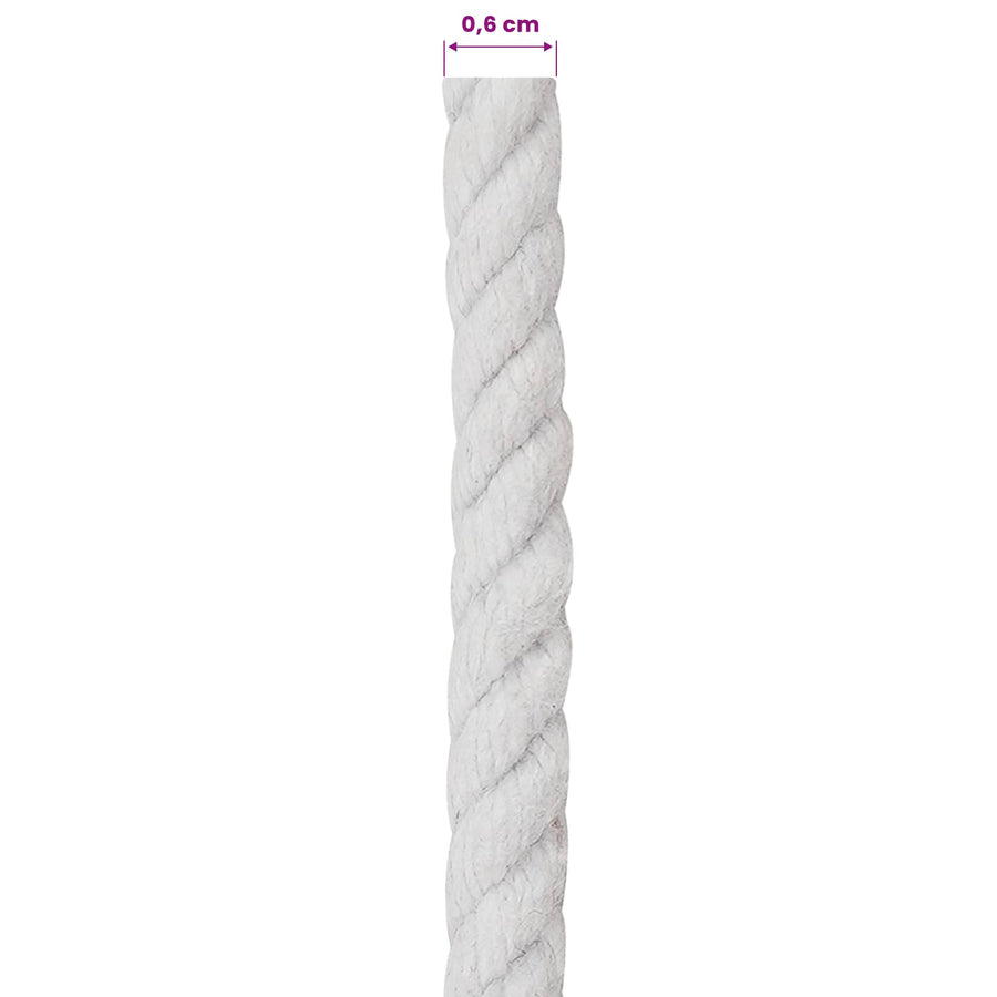 Touw Wit 0,6 x 0,6 x 25000 cm Katoen
