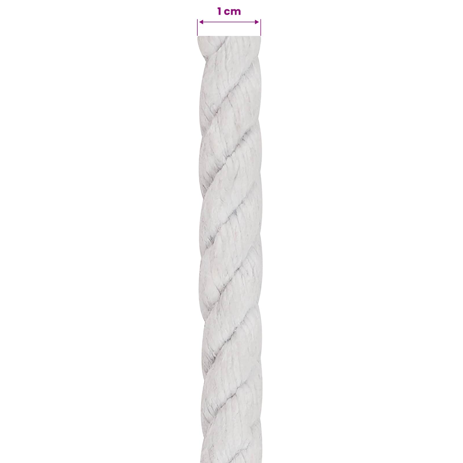 Touw Wit 1 x 1 x 10000 cm Katoen