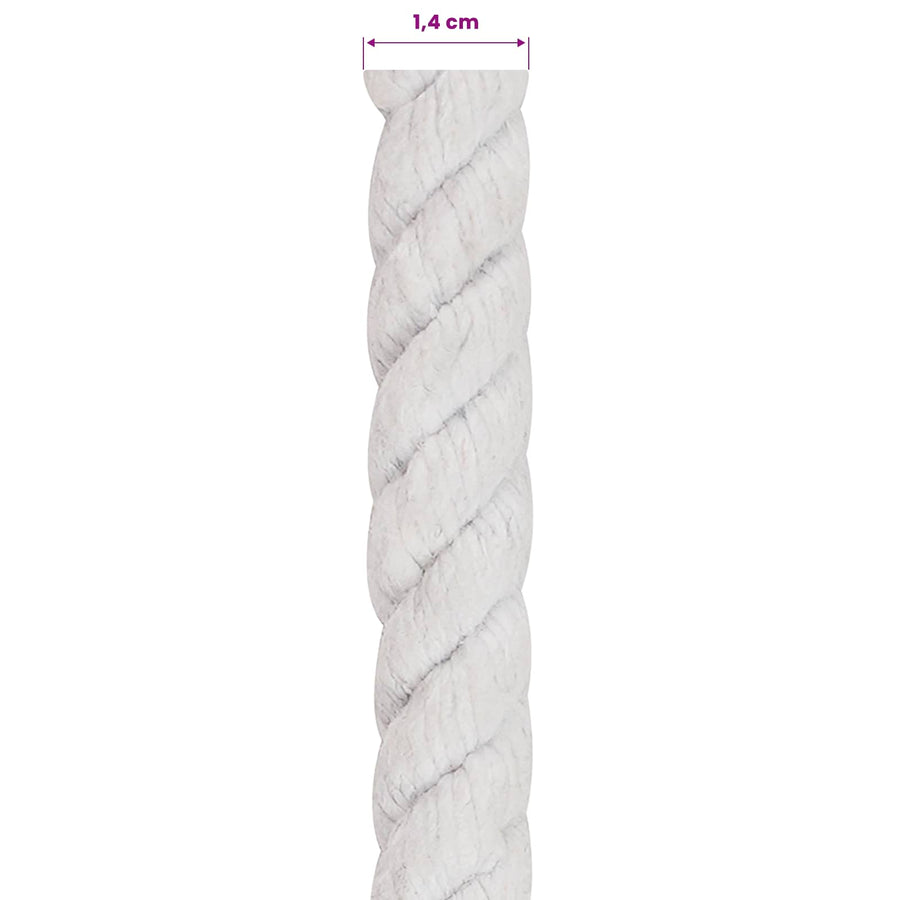 Touw Wit 1,4 x 1,4 x 25000 cm Katoen