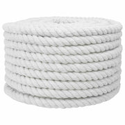 Touw 1.6x1.6 cm katoen wit 25 m