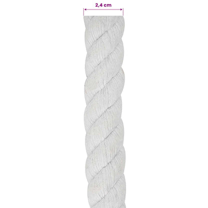 Touw Wit 2,4 x 2,4 x 2500 cm Katoen