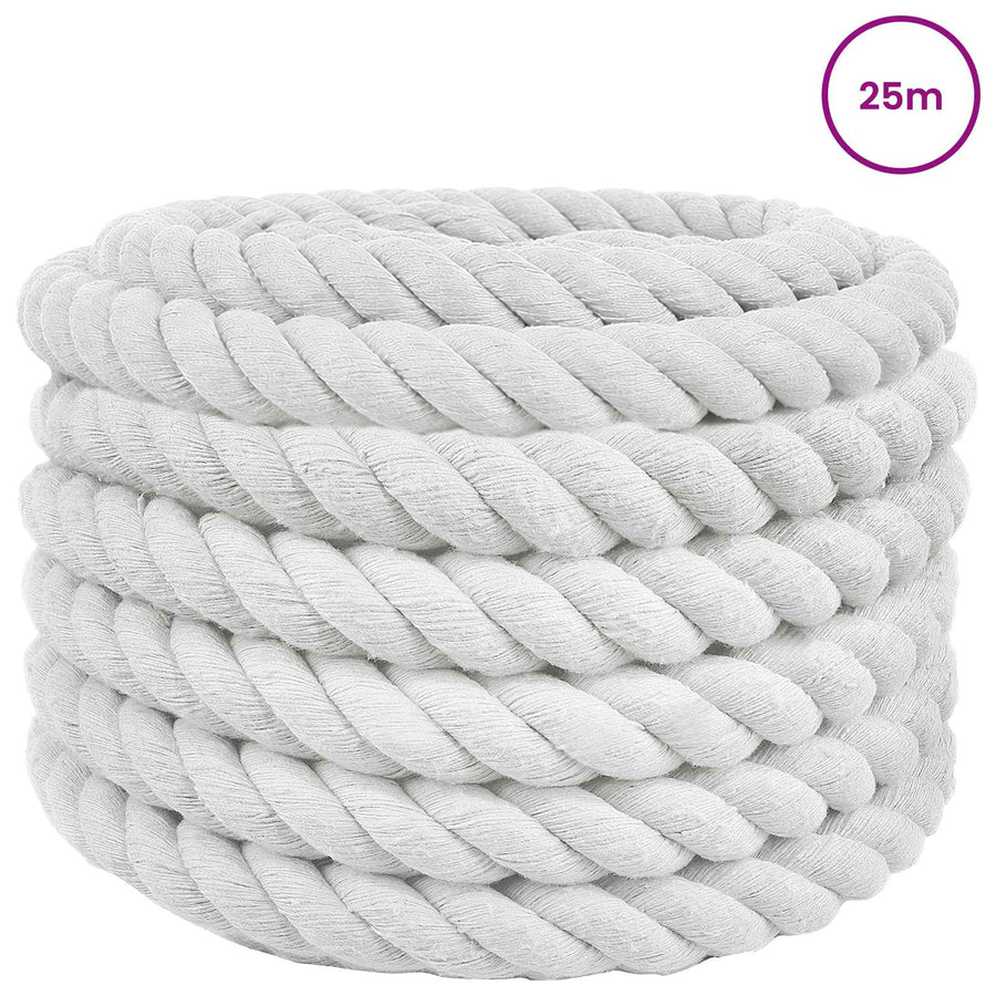 Touw Wit 3,6 x 3,6 x 2500 cm Katoen