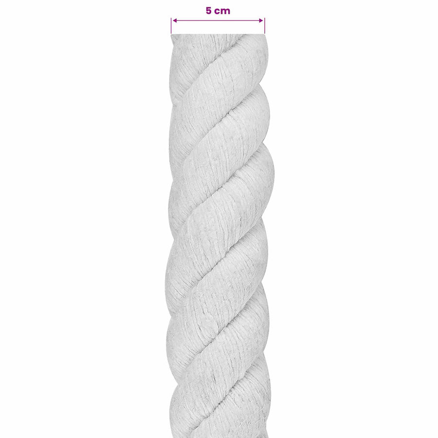 Touw Wit 5 x 5 x 500 cm Katoen