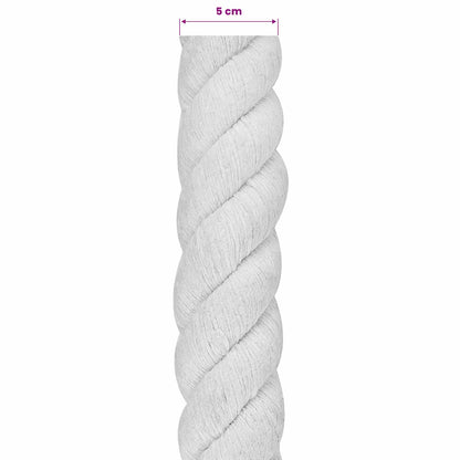 Touw Wit 5 x 5 x 1000 cm Katoen