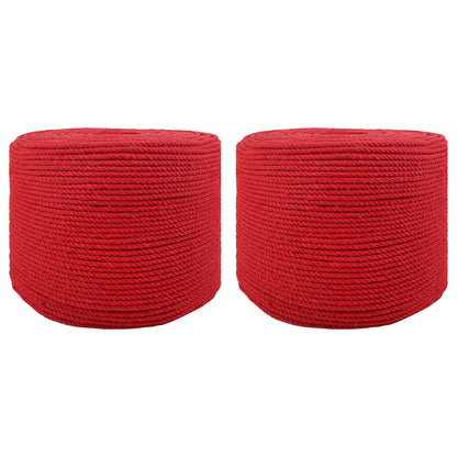 Touw 2 pcs Rood Katoen