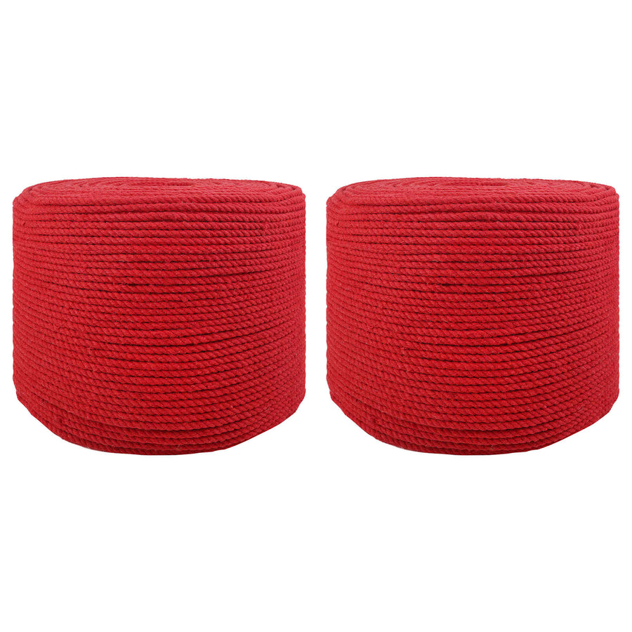Touw 2 pcs Rood Katoen