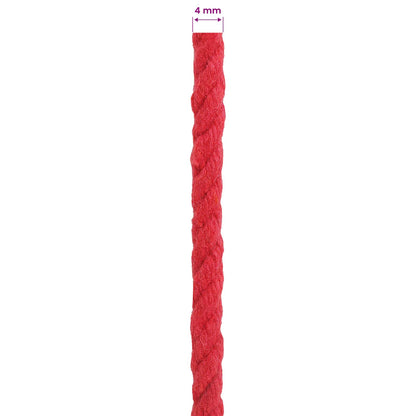 Touw Rood 0,4 x 0,4 x 5000 cm Katoen