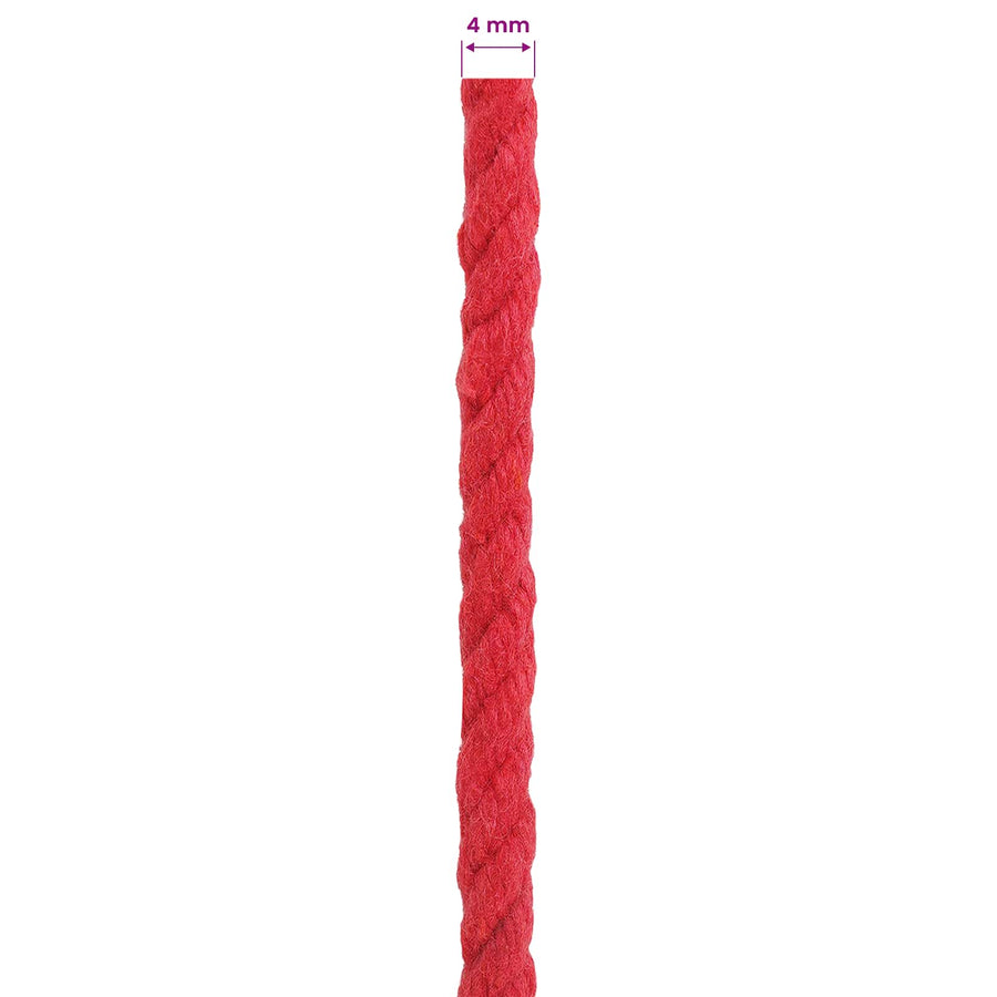 Touw Rood 0,4 x 0,4 x 5000 cm Katoen