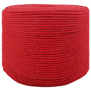 Katoenen touw 25 m 6 cm rood