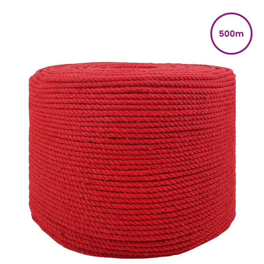Touw Rood 0,6 x 0,6 x 50000 cm Katoen