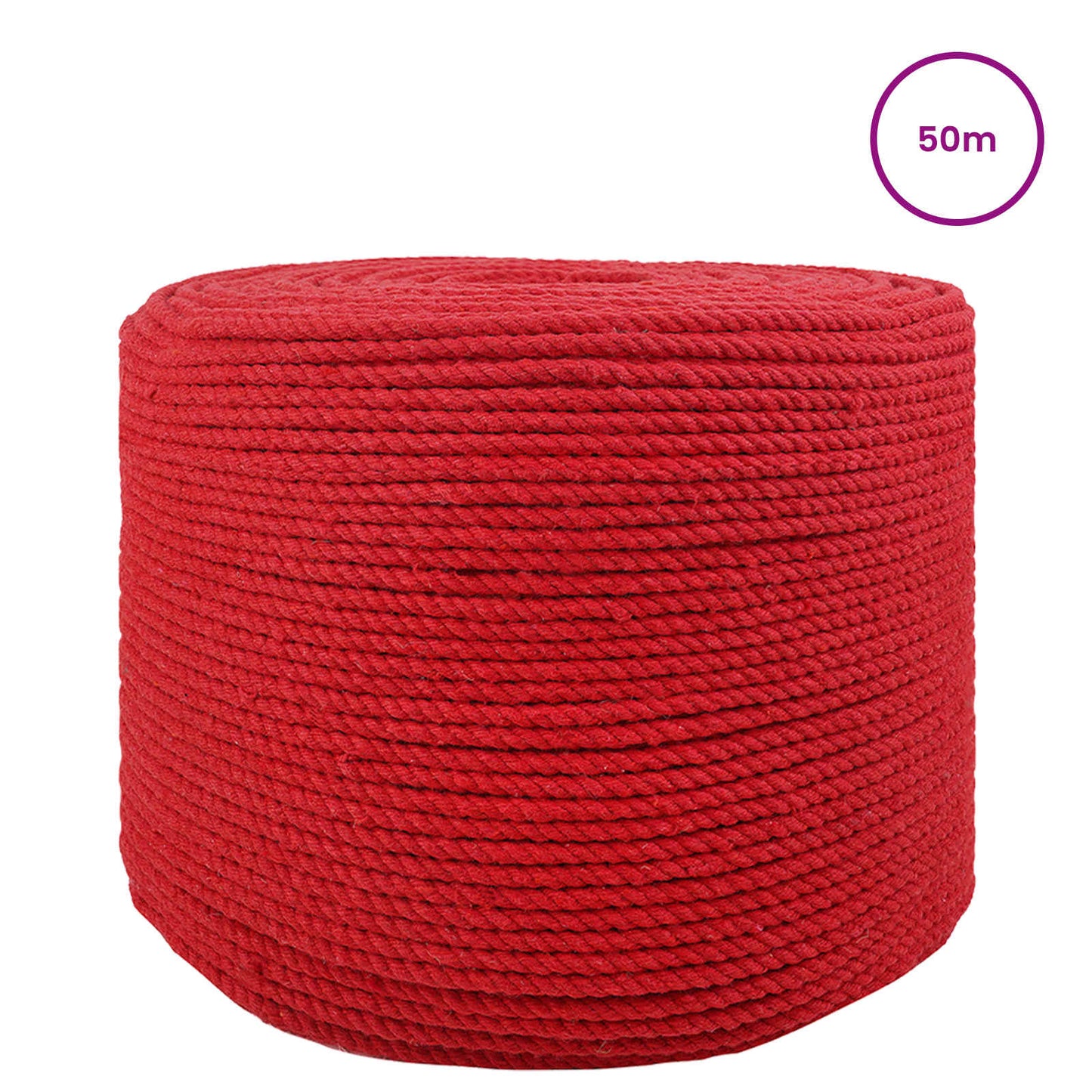 Touw Rood 0,8 x 0,8 x 5000 cm Katoen