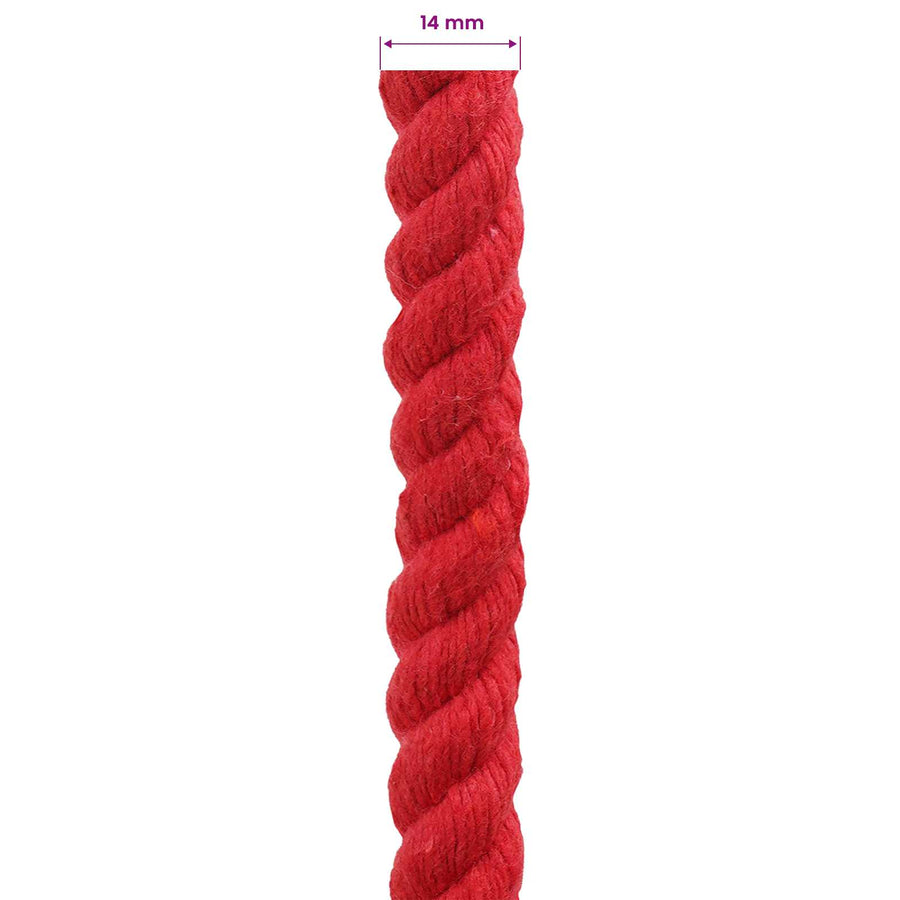 Touw Rood 1,4 x 1,4 x 5000 cm Katoen