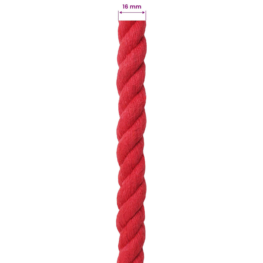Touw Rood 1,6 x 1,6 x 5000 cm Katoen