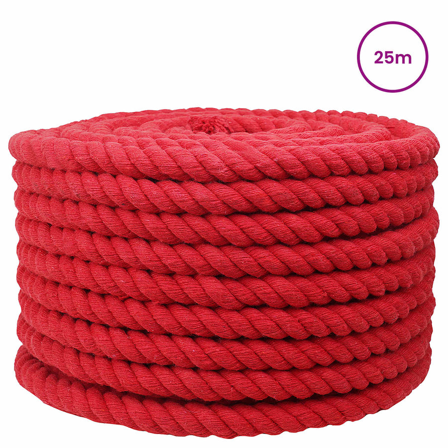 Touw Rood 2 x 2 x 2500 cm Katoen