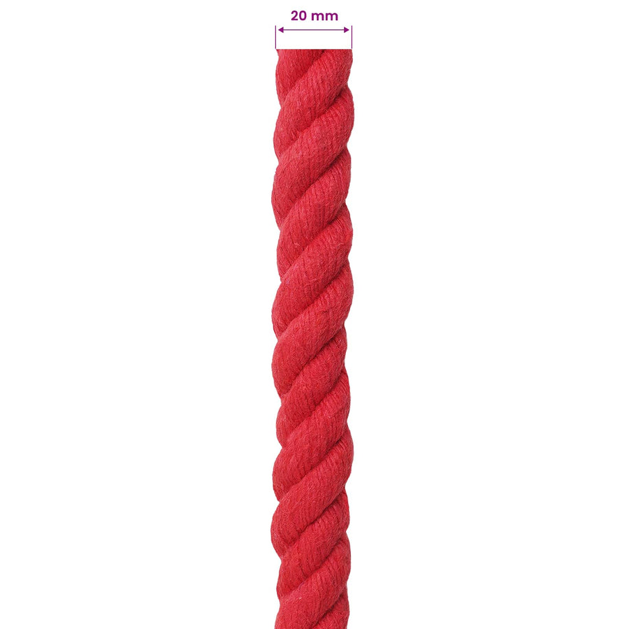 Touw Rood 2 x 2 x 5000 cm Katoen