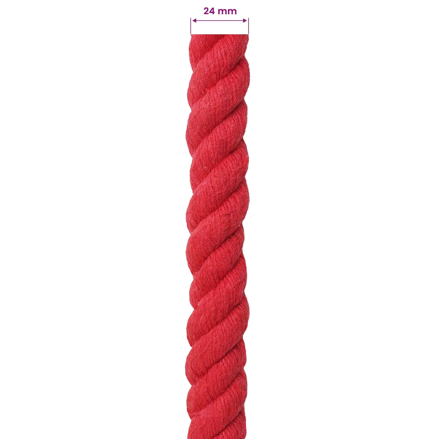 Touw Rood 2,4 x 2,4 x 5000 cm Katoen