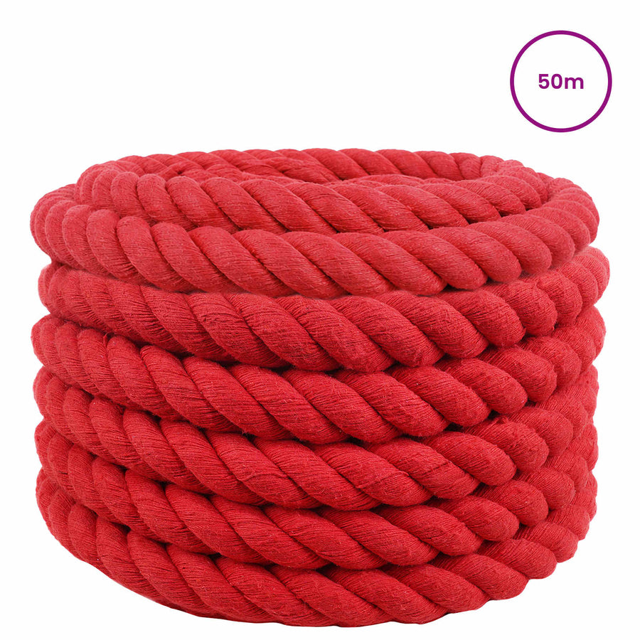 Touw Rood 3 x 3 x 5000 cm Katoen