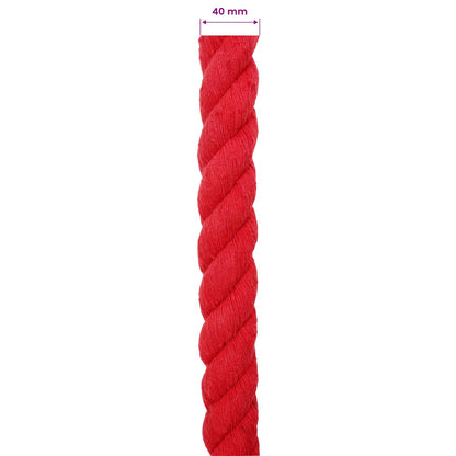 Touw Rood 4 x 4 x 500 cm Katoen