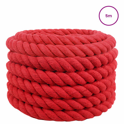 Touw Rood 5 x 5 x 500 cm Katoen