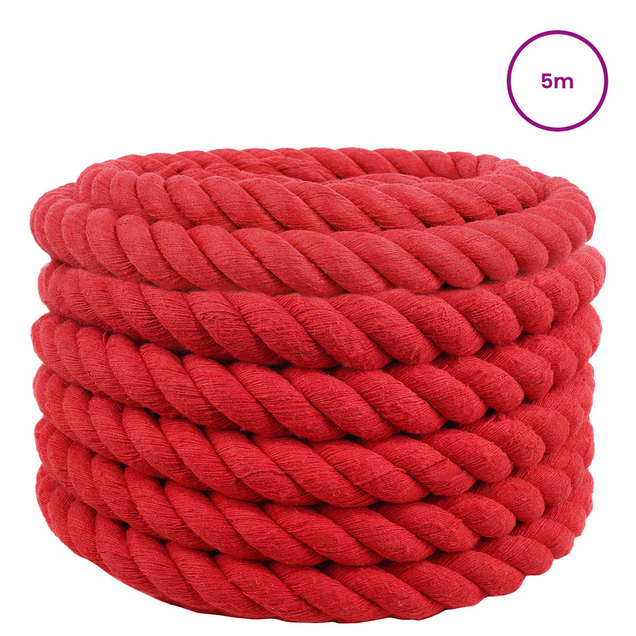 Touw Rood 5 x 5 x 500 cm Katoen