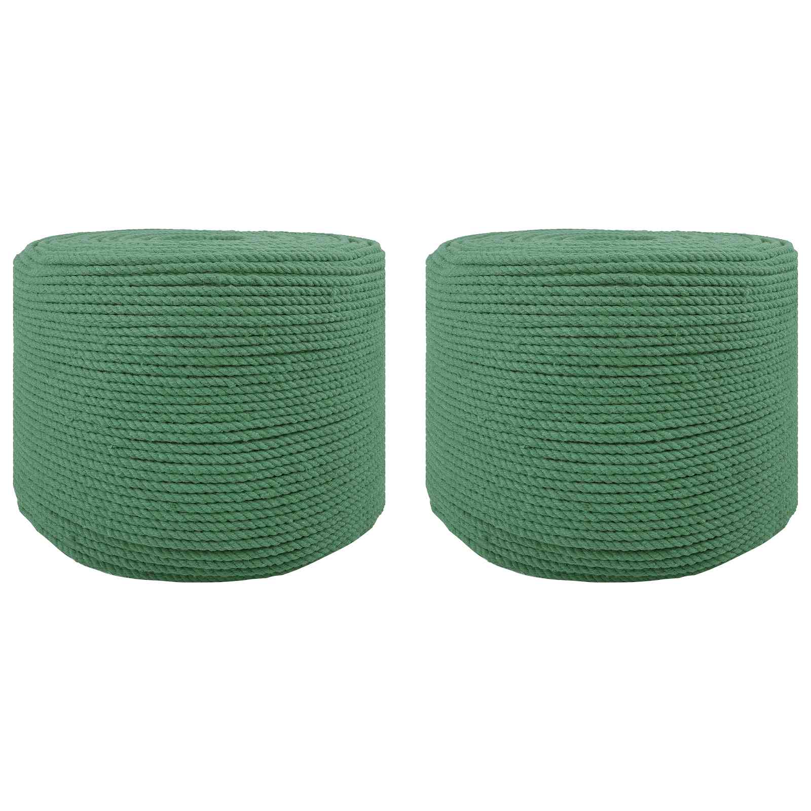 Katoen Touw 2 st 2 mm 100 m Groen 100% Katoen