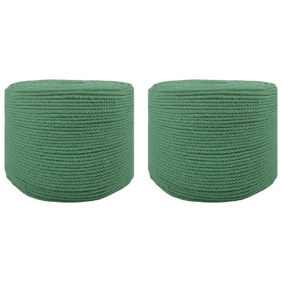 Katoen Touw 2 st 2 mm 100 m Groen 100% Katoen