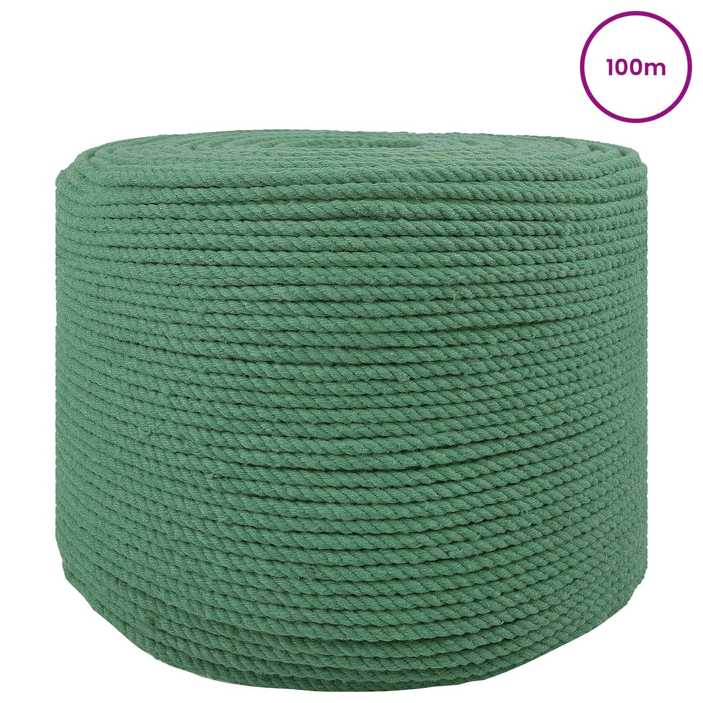Touw Groen 0,4 x 0,4 x 10000 cm Katoen
