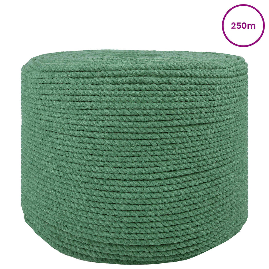 Katoen Touw 4 mm 250 m Groen 100% Katoen