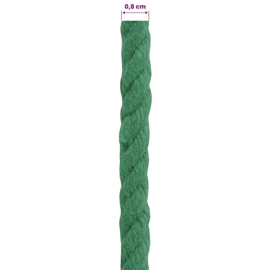 Touw Groen 0,8 x 0,8 x 25000 cm Katoen